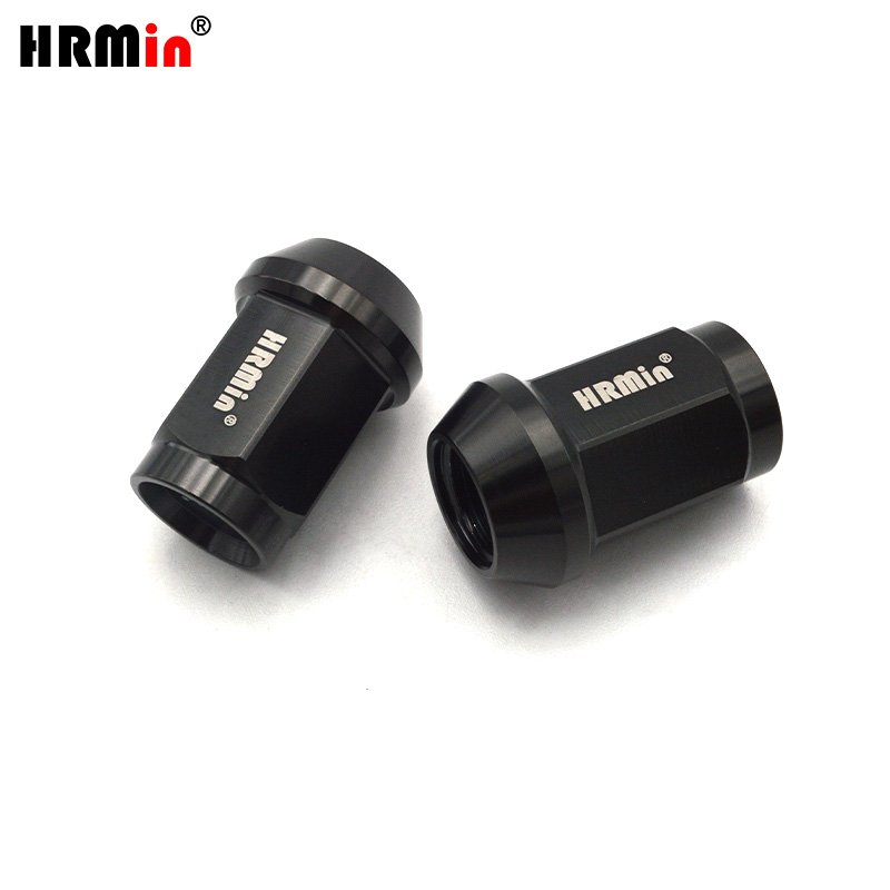 HRMin Cone Seat Gr.5 Titanium Alloy Auto Parts Titanium Screw Titanium Wheel Nut Lock Nut Lug Nut M14*1.5*35 for Racing Car