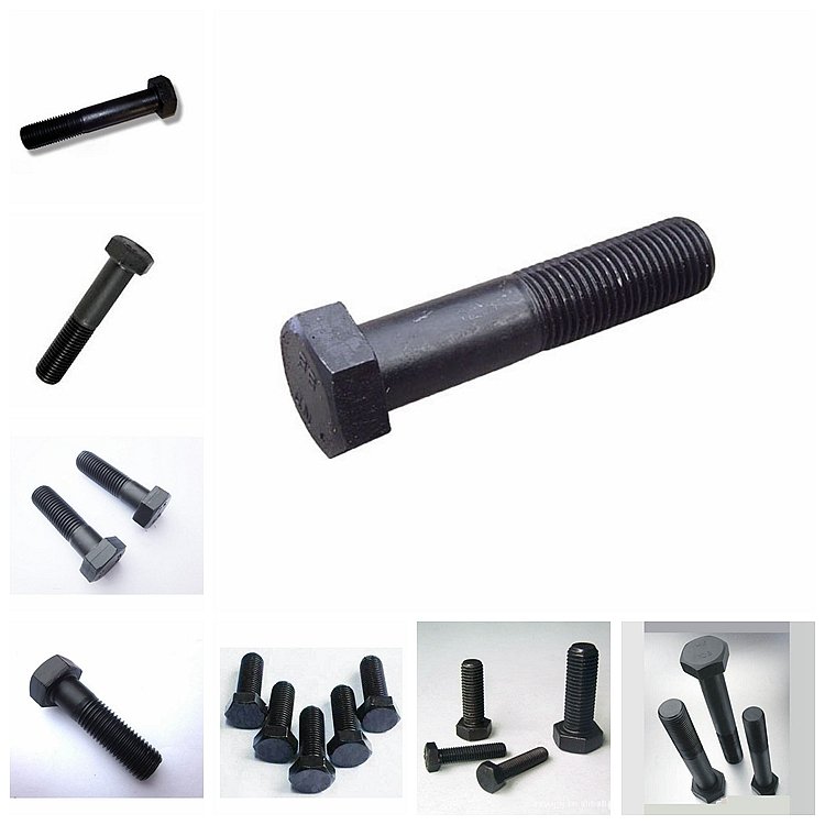 Fasteners Stainless Steel Roof Bolt Tornillos Con Tuercas 34 Bolts Grade 46 Ansi Hex Bolt and Nuts for Excavators Nut 8