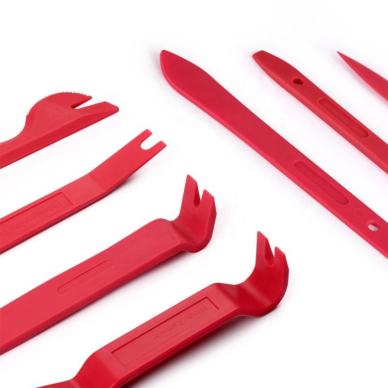 8 Pcs Red Color Nylon Auto Clips Removal Tool Kit for Install Automotive Car Truck Fender Rivets Fasteners