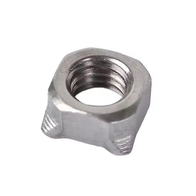 China Manufacture Automobile Fastener Din928 Stainless Steel Square Spot-Weld Nuts Welding Nut For Fasteners