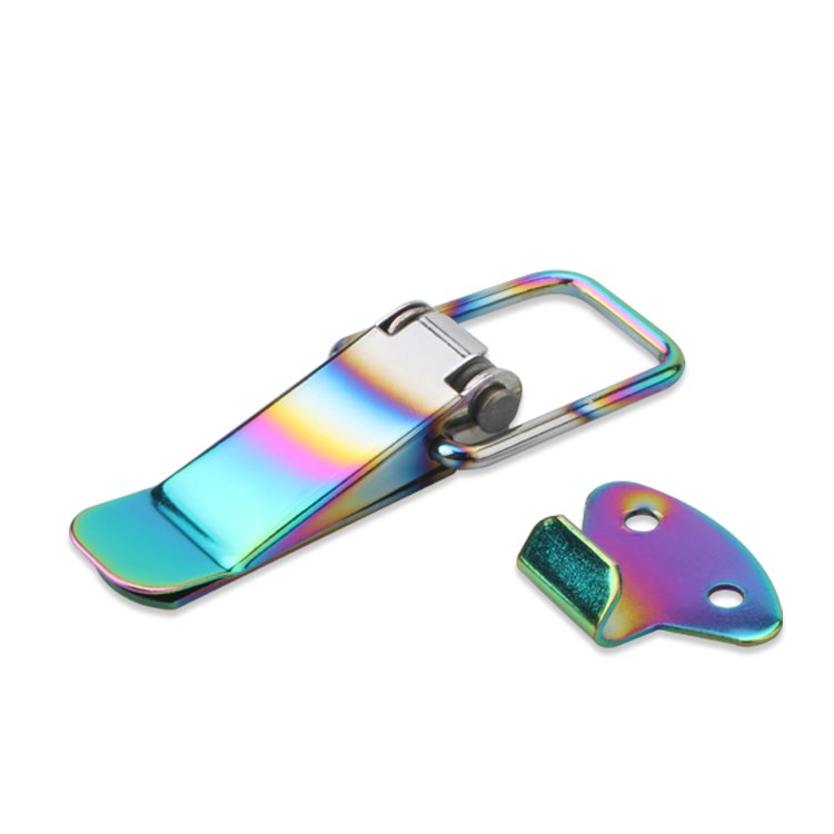 2 Pcs Car Hood Clip Hasp Car Bumper Security Hook Quick Release Fasteners Lock Clip Kit for Racing Auto Decoration
