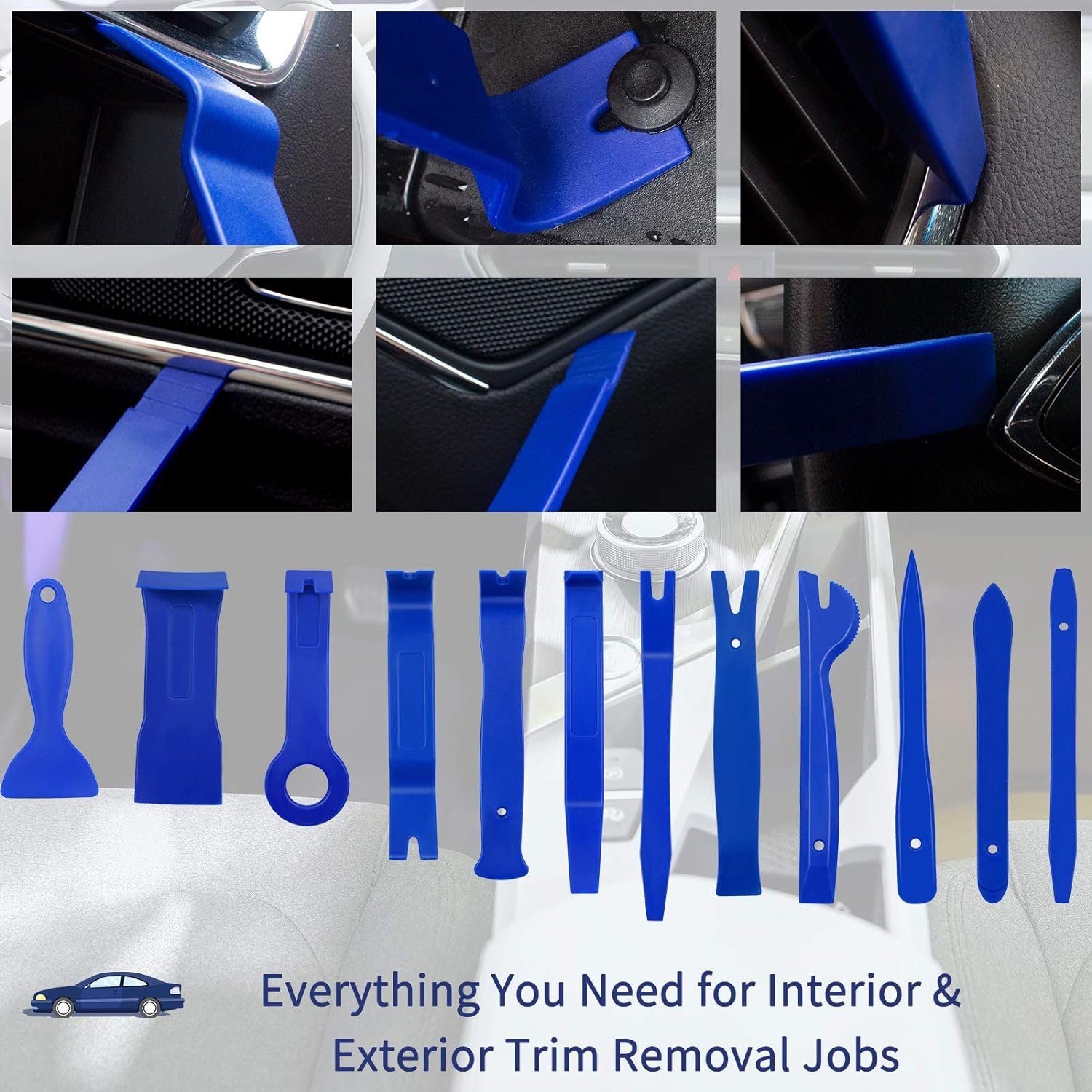 Auto Trim Removal Set, Plastic Panel Fastener Removal Tool Car Trim Removal Kit for Car Trim Panel Door Audio Auto Clip Pliers