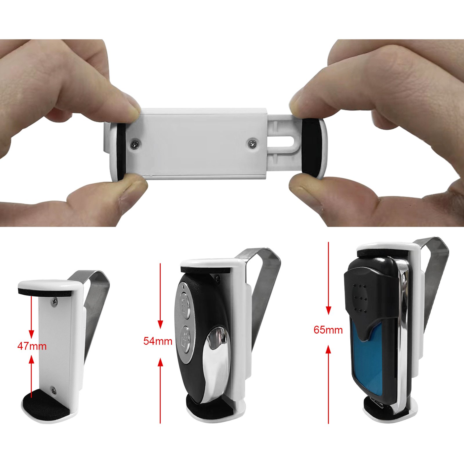 Garage Remote Control Car Sun Visor Clip 47-70mm Adjustable For Gate Remote Control Garage Door Opener Car Key Hand Transmitter