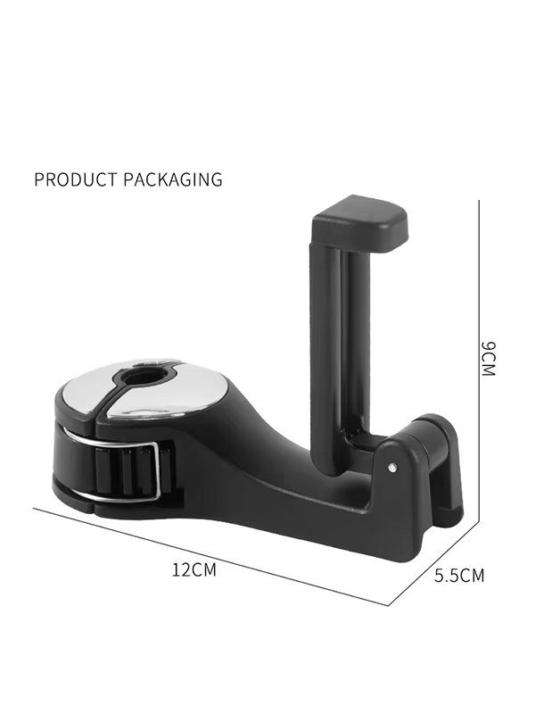 Car Seat Headrest Hook 2 in 1 Car Accessories Car Phone Holder Auto Fastener Clip Mobile Phone Holders