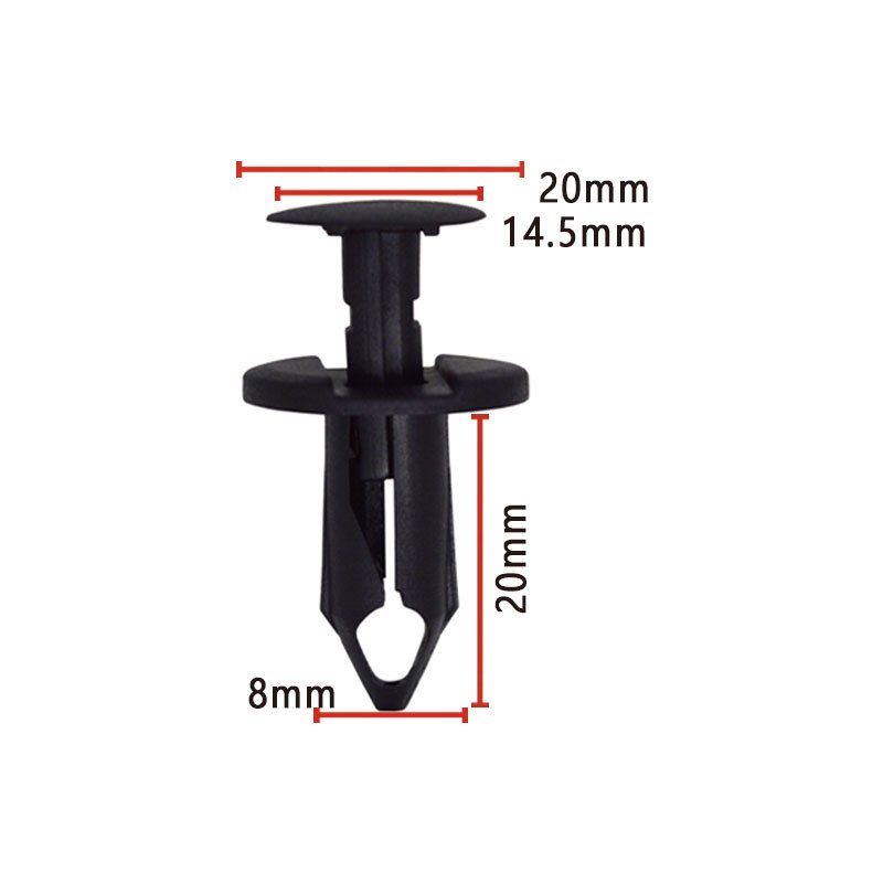 8mm Push-Type Retainer Auto Parts Clips Auto Car Clips Plastic Automotive Fasteners for Ford GM N807389S 21030249