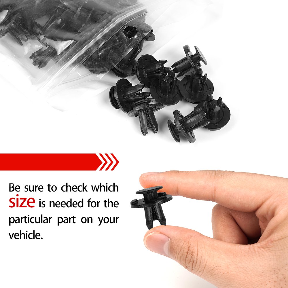 QGZ204 Car Accessories Door Panel Trim Fender Bumper Nylon Plastic Clips Auto Fastener For Roadster 90467-07121-B2