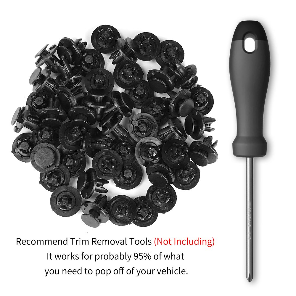 QGZ204 Car Accessories Door Panel Trim Fender Bumper Nylon Plastic Clips Auto Fastener For Roadster 90467-07121-B2