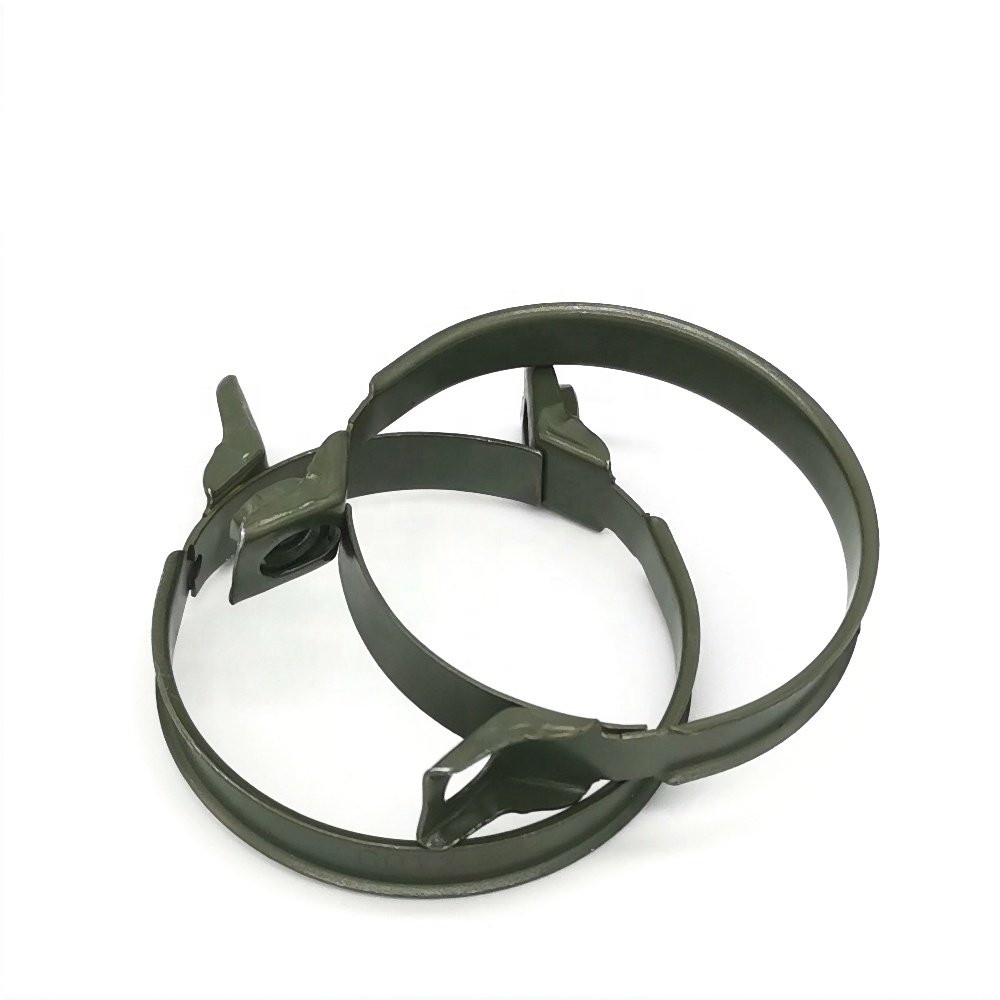 Custom Oval Air Filter Hose Clamp With Zinc Finish Popular Auto Intake Pipe Clamp Featuring Steel Fasteners Auto Metal Clamp