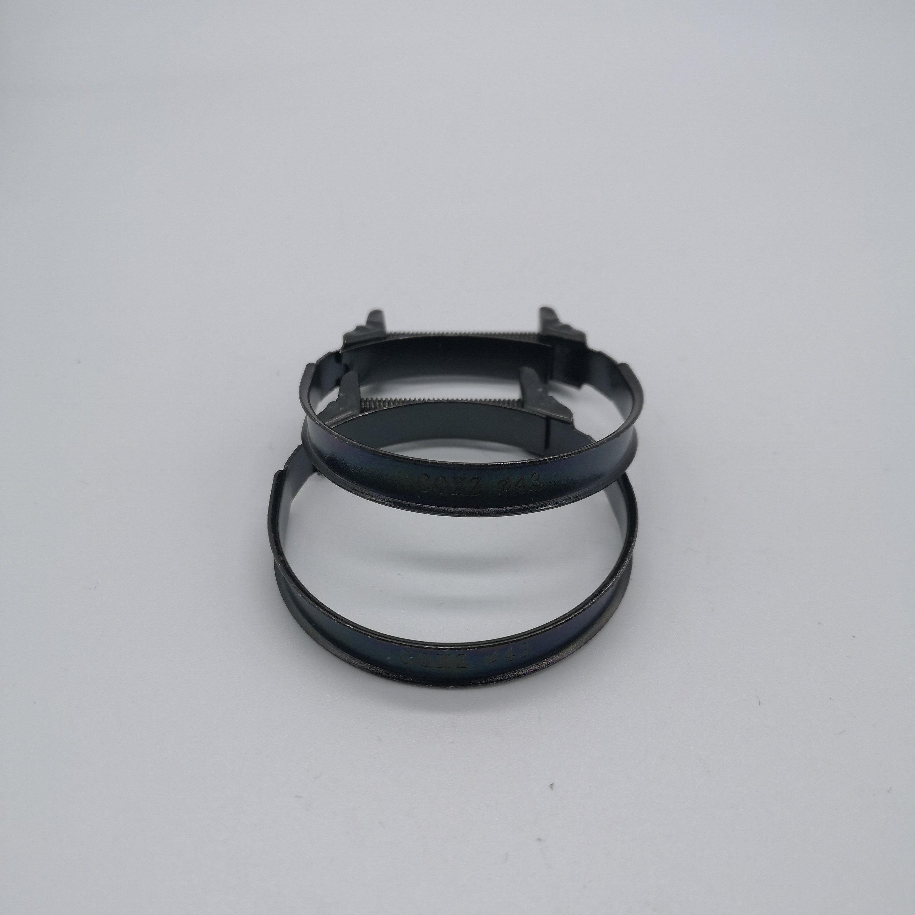 Custom Oval Air Filter Hose Clamp With Zinc Finish Popular Auto Intake Pipe Clamp Featuring Steel Fasteners Auto Metal Clamp