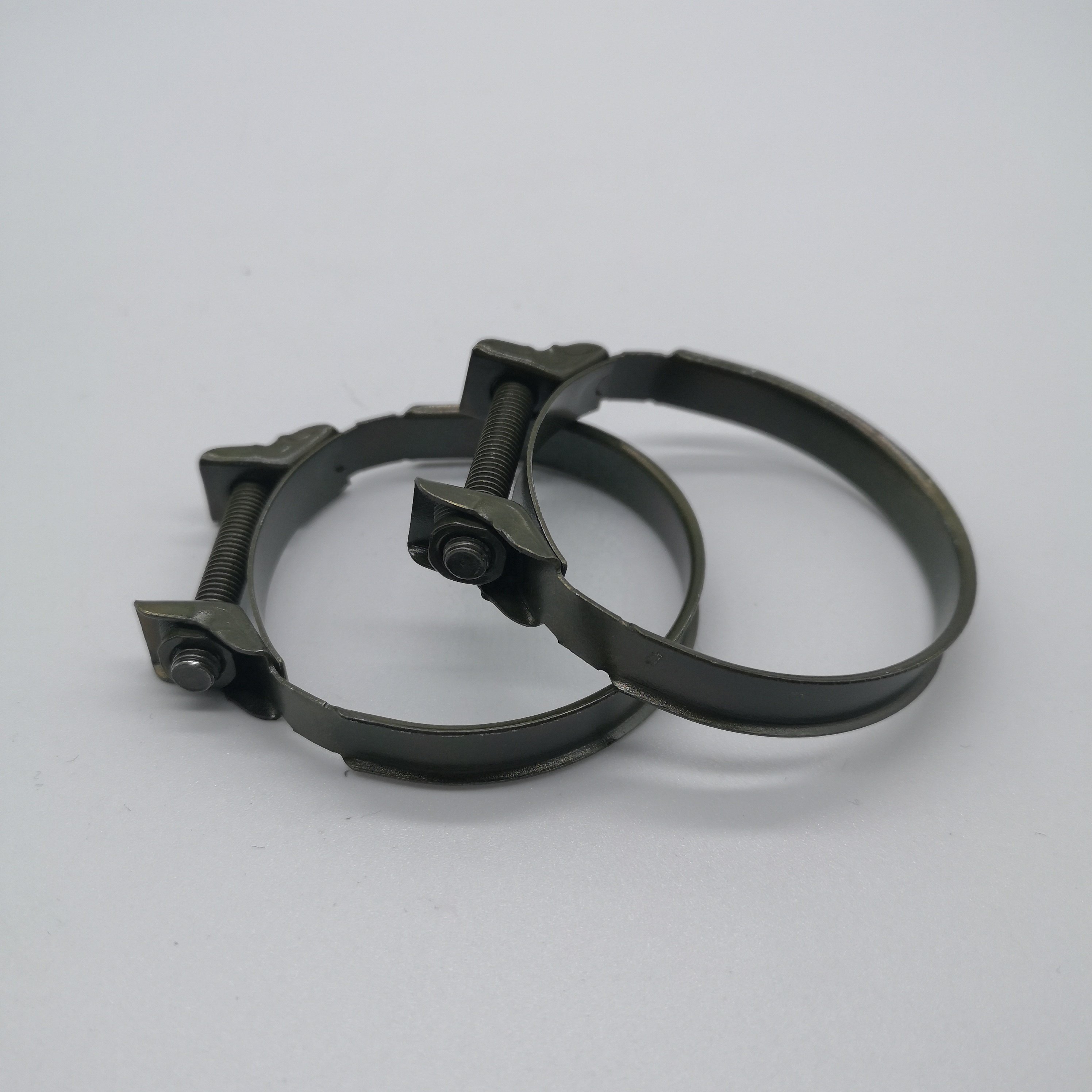 Custom Oval Air Filter Hose Clamp With Zinc Finish Popular Auto Intake Pipe Clamp Featuring Steel Fasteners Auto Metal Clamp