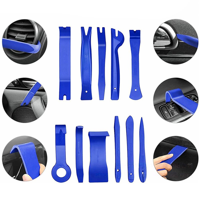 RONIX 88Pcs Car Radio Pry Kit Nylon Laptop Tool Cases Trim Other Vehicle Tools Molding Removal Tool Set With Fastener