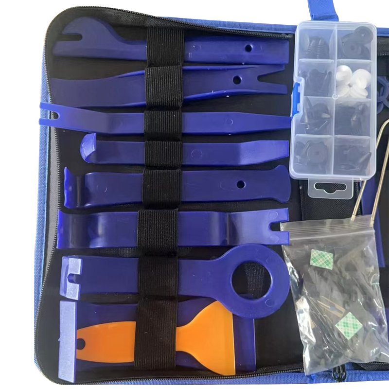 RONIX 88Pcs Car Radio Pry Kit Nylon Laptop Tool Cases Trim Other Vehicle Tools Molding Removal Tool Set With Fastener