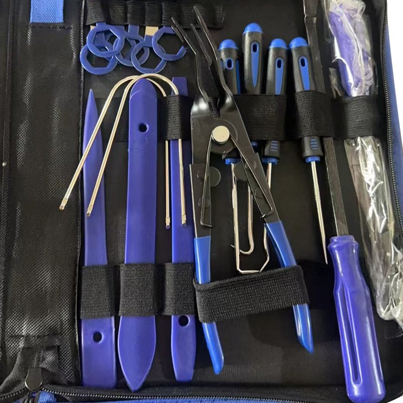 RONIX 88Pcs Car Radio Pry Kit Nylon Laptop Tool Cases Trim Other Vehicle Tools Molding Removal Tool Set With Fastener