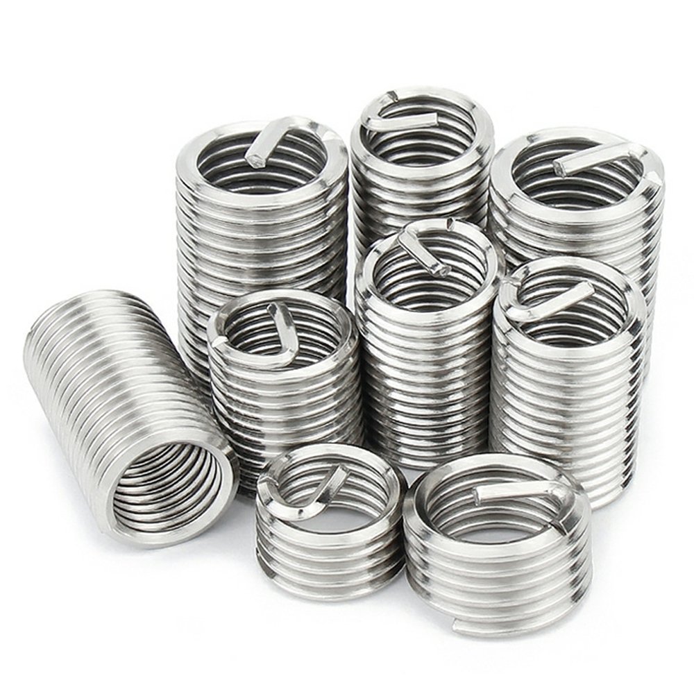 Factory Wholesale Thread Nut Wire Thread Insert Stainless Steel 304 Coil Wire Threaded Inserts M6 M8 M10 M12 M14 DIN8140 M8*1.25