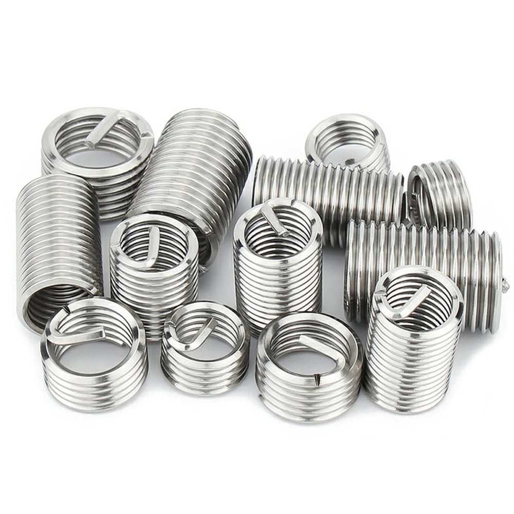 Factory Wholesale Thread Nut Wire Thread Insert Stainless Steel 304 Coil Wire Threaded Inserts M6 M8 M10 M12 M14 DIN8140 M8*1.25