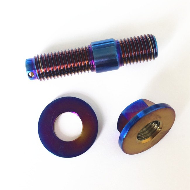 Titanium Exhaust Stud Titanium Alloy Gr5 Bolts M10x1.25 X41mm Exhaust Pipe Muffler Fixed Fastener Stud