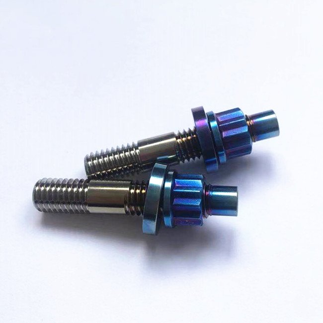 Titanium Exhaust Stud Titanium Alloy Gr5 Bolts M10x1.25 X41mm Exhaust Pipe Muffler Fixed Fastener Stud