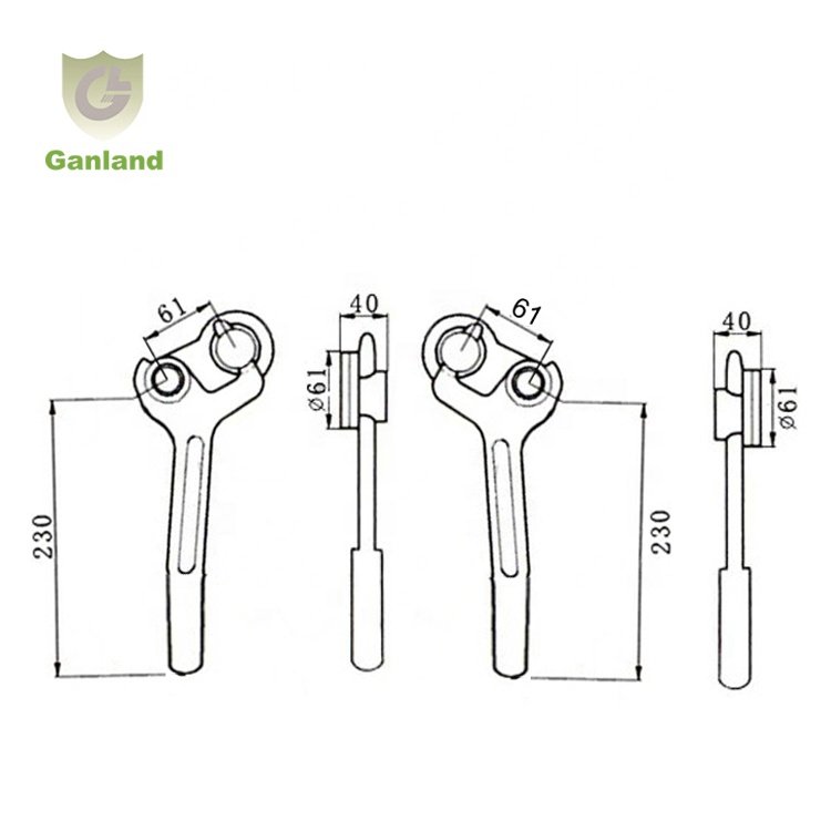 GL-14133 Truck Metal Fastening Hooks Electroplated Dropside Lock Latch