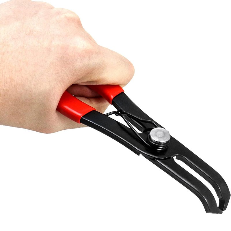 2-Pieces 30 and 80 Degree Angled Pliers Fastener Remover Tool Rivet Puller for Honda Toyota GM Ford Chrysler