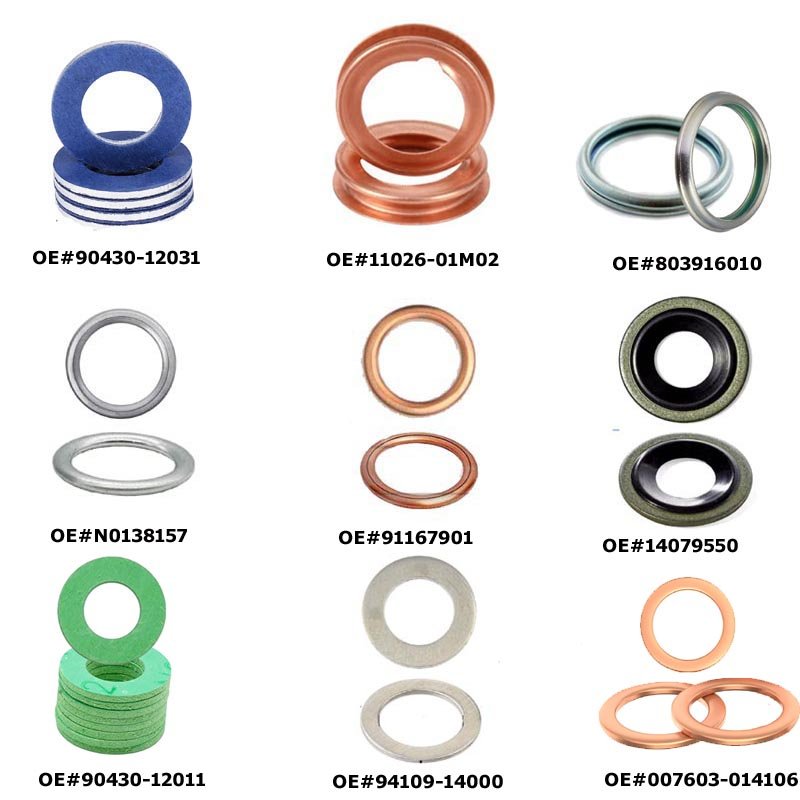 OE#KX6Z-6730-B DRAIN PLUG SEALING WASHERS COPPER CRUSH SEALING RINGS OEM OIL DRAIN SUMP PLUG