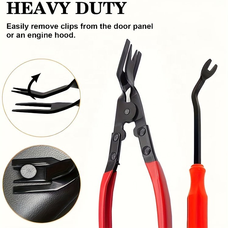 Car Fastener Removal Tool Trim Dash Removal Rivet Clips Car Door Panel Installer Cover Car Trim Screwdriver Auto Trim Clip Plier