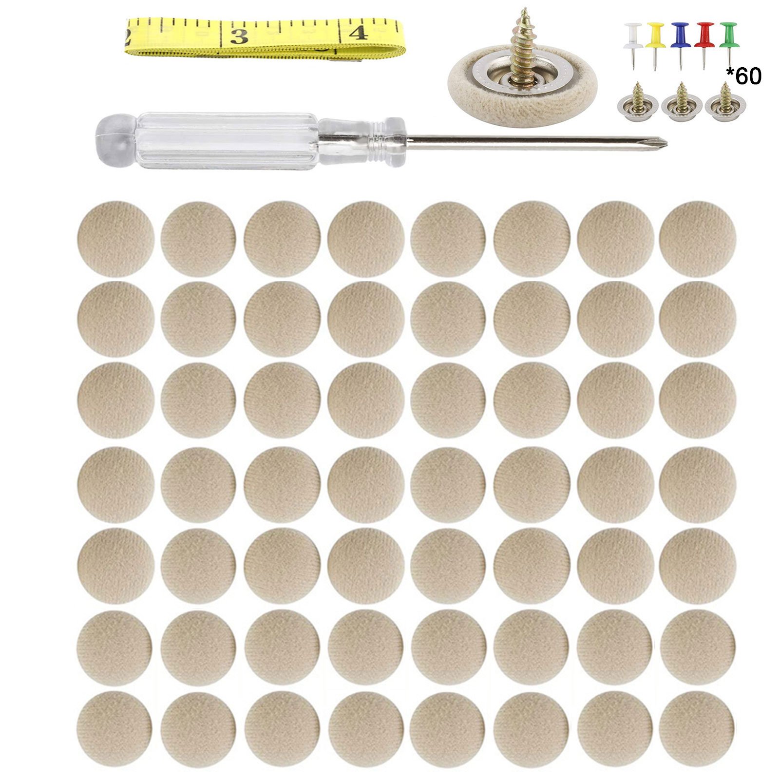 factory price Car Roof Repair Rivets Headliner Repair Button 60 pcs Auto Roof Snap Rivets Retainer for Interior Ceiling Cloth