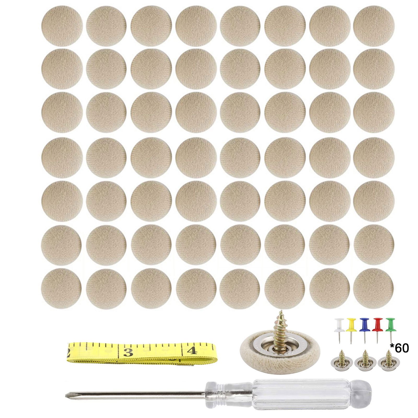 factory price Car Roof Repair Rivets Headliner Repair Button 60 pcs Auto Roof Snap Rivets Retainer for Interior Ceiling Cloth