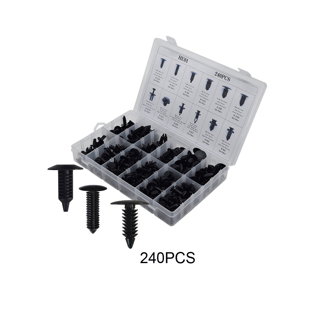 Automotive Spare Parts 240pcs Car Clips Universal Parts Car Accessories Rivet Auto Fastener Assorted Plastic Auto Clips