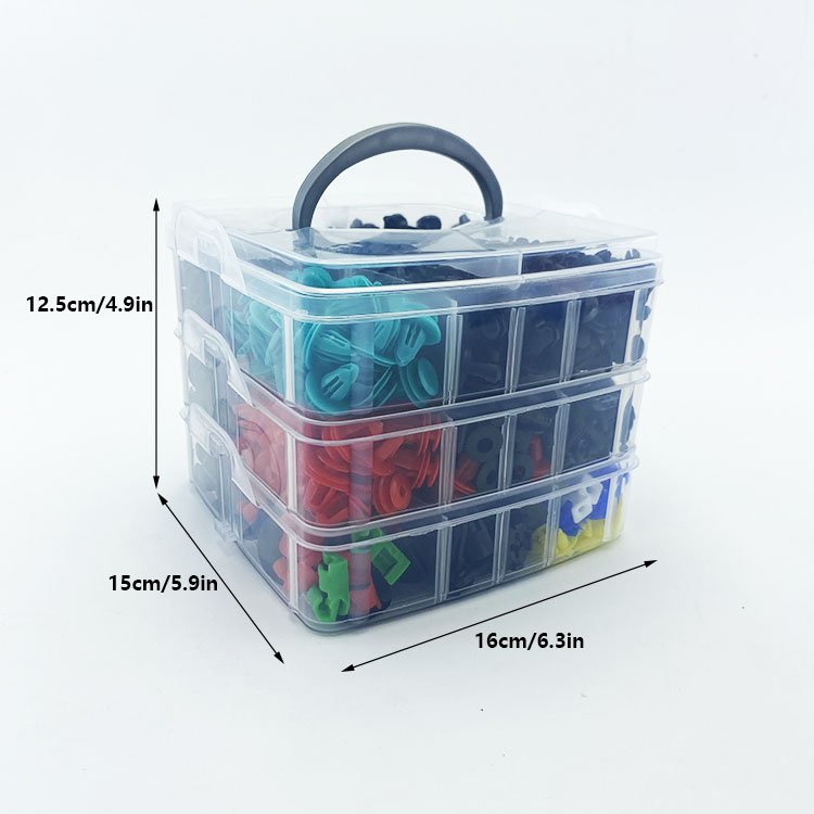 725PCS 23 Kinds Hot Sell Car Plastic Fastener Clips Set Mixed Auto Body Push Retainer Pin Rivet Bumper Door Trim