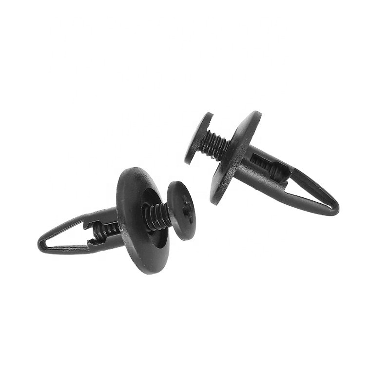 Hot Sale Carabiner Manufacturer Nylon Push Type Retainer Car Fastener Carabiner Fasteners and Car Clips