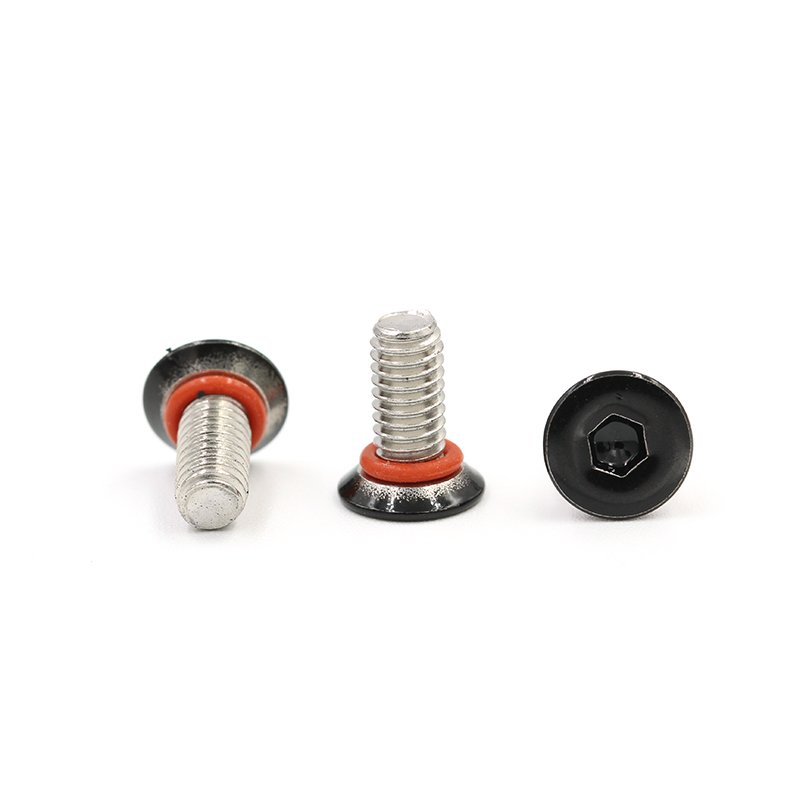 Custom Sealing Bolt Self-sealing Fasteners Security/Tamper Proof 2-56 4-40 6-32 8-32 M2 M3 M4 Waterproof Seal Screws With O Ring