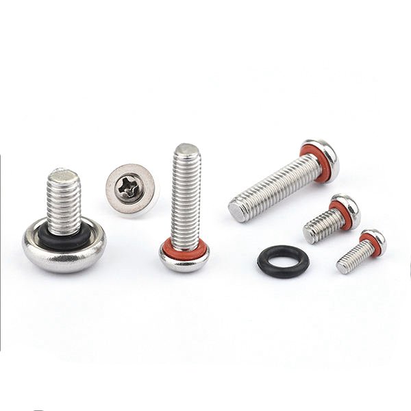 Custom Sealing Bolt Self-sealing Fasteners Security/Tamper Proof 2-56 4-40 6-32 8-32 M2 M3 M4 Waterproof Seal Screws With O Ring