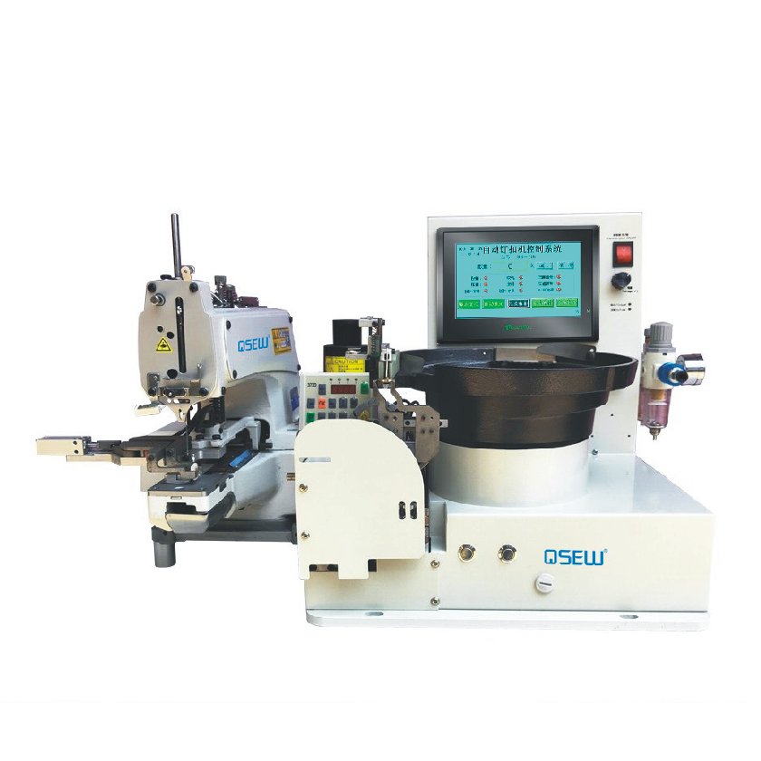 QS-4-2-516A Auto Feed Button Attaching Machine Stand Button Mushroom Buckle Fastener Machine Industrial Sewing Machine