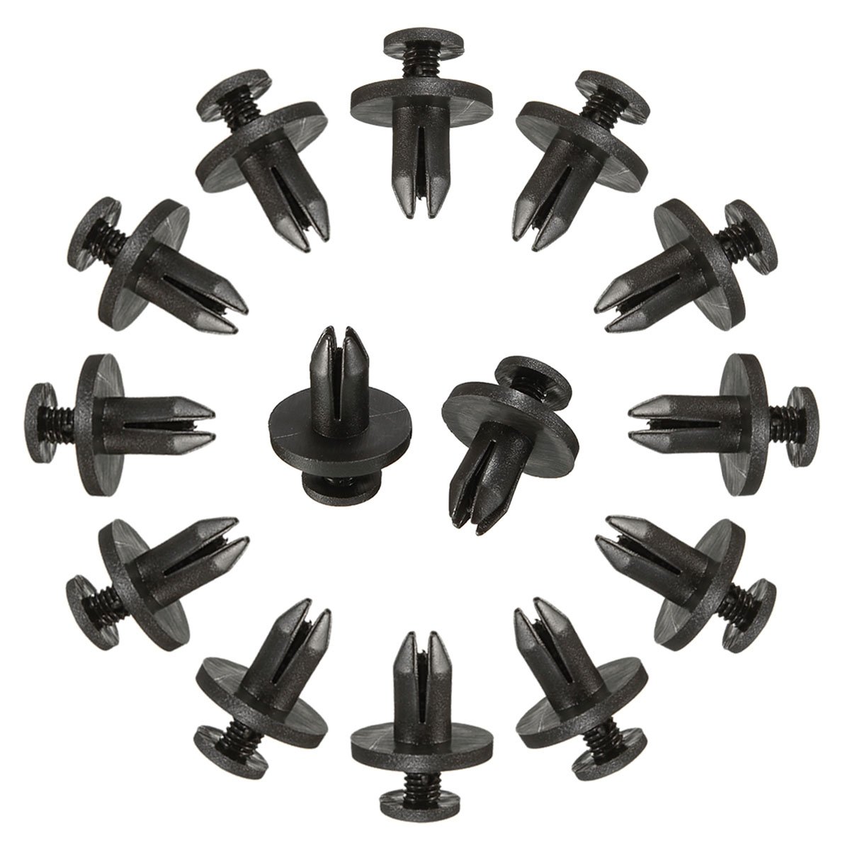 50Pcs Auto Bumper Fastener Clips 6Mm Hole Plastic Snap Rivet Retainer Push Engine Cover For Car Door Trim Panel Clip Fasteners