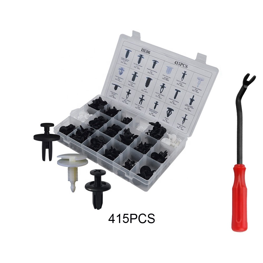 Clips Per Auto 415pcs Push-type Fastener Assortment Auto Fasteners Assorted Car Clips Set