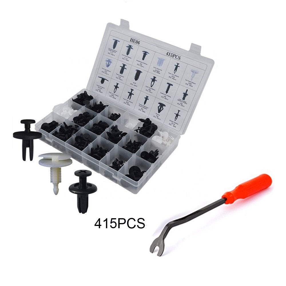 Clips Per Auto 415pcs Push-type Fastener Assortment Auto Fasteners Assorted Car Clips Set