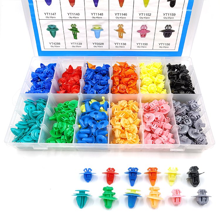 420 Pcs Universal Auto Plastic Car Clips & Fasteners For Bumper Push Retainer Trim Fender Door Panel Body Hole All Types