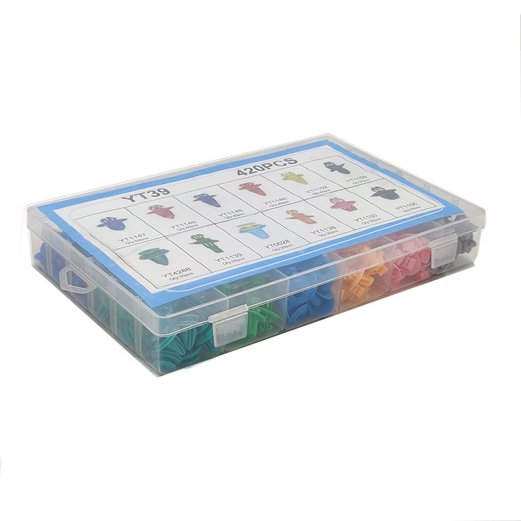 420 Pcs Universal Auto Plastic Car Clips & Fasteners For Bumper Push Retainer Trim Fender Door Panel Body Hole All Types