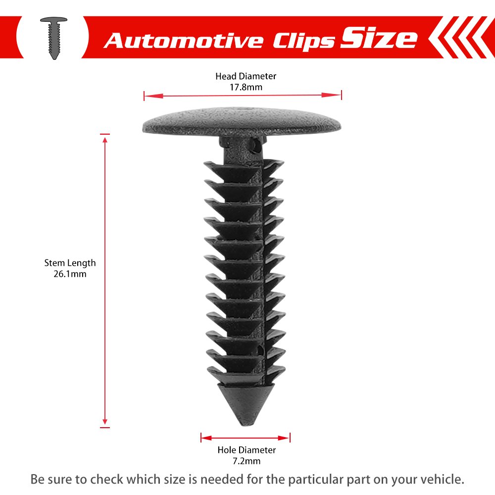 QGZ206 Wholesale Car Door Panel Trim Fender Bumper Nylon Plastic Clips Auto Fastener for Nissan/Audi