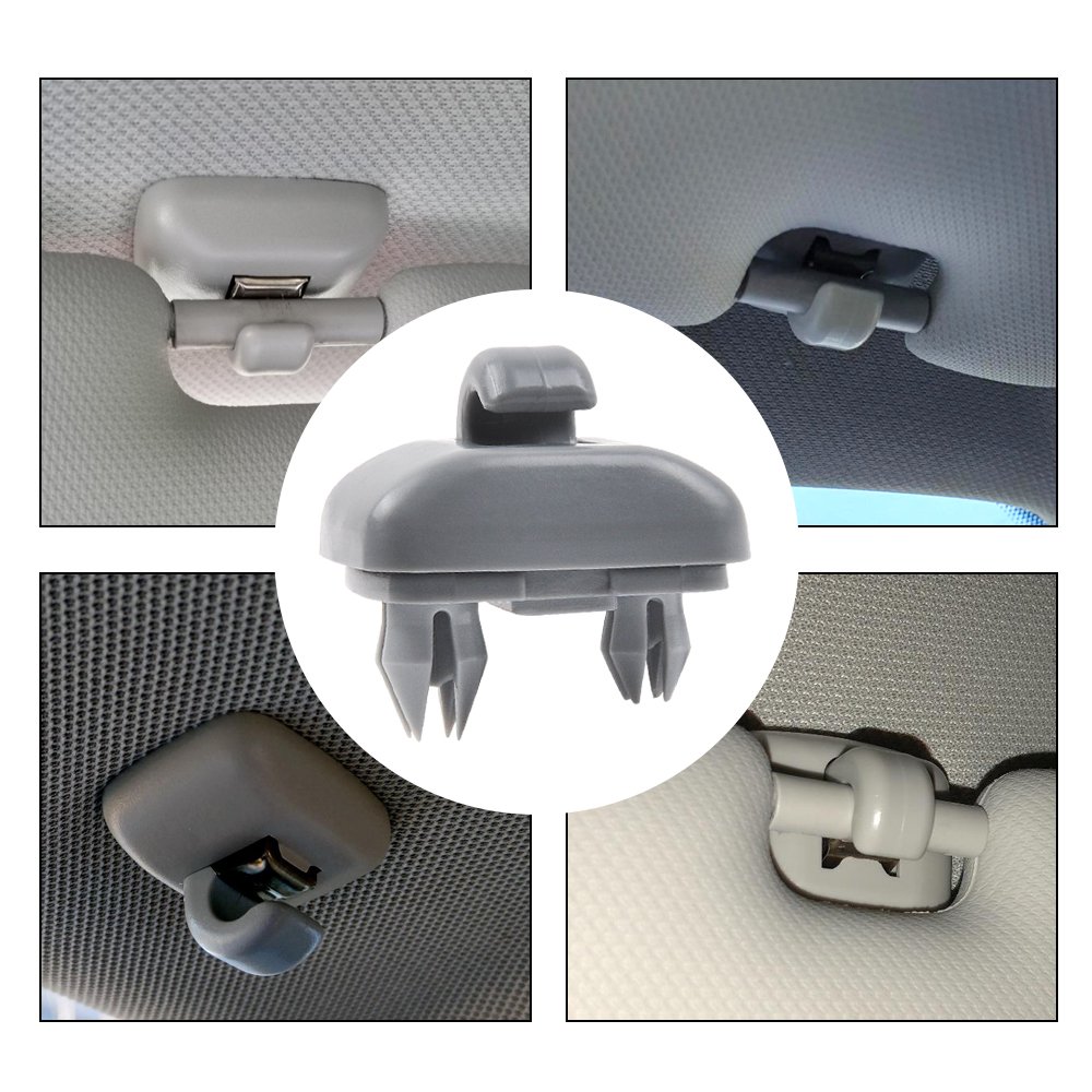 QGZ108 2PCS Sun Visor Clips, Upgraded Car Interior Sunscreen Holder Hook for Audi A1 A3 A4 A5 Q3 Q5 S3 S4 S5 8E0857562