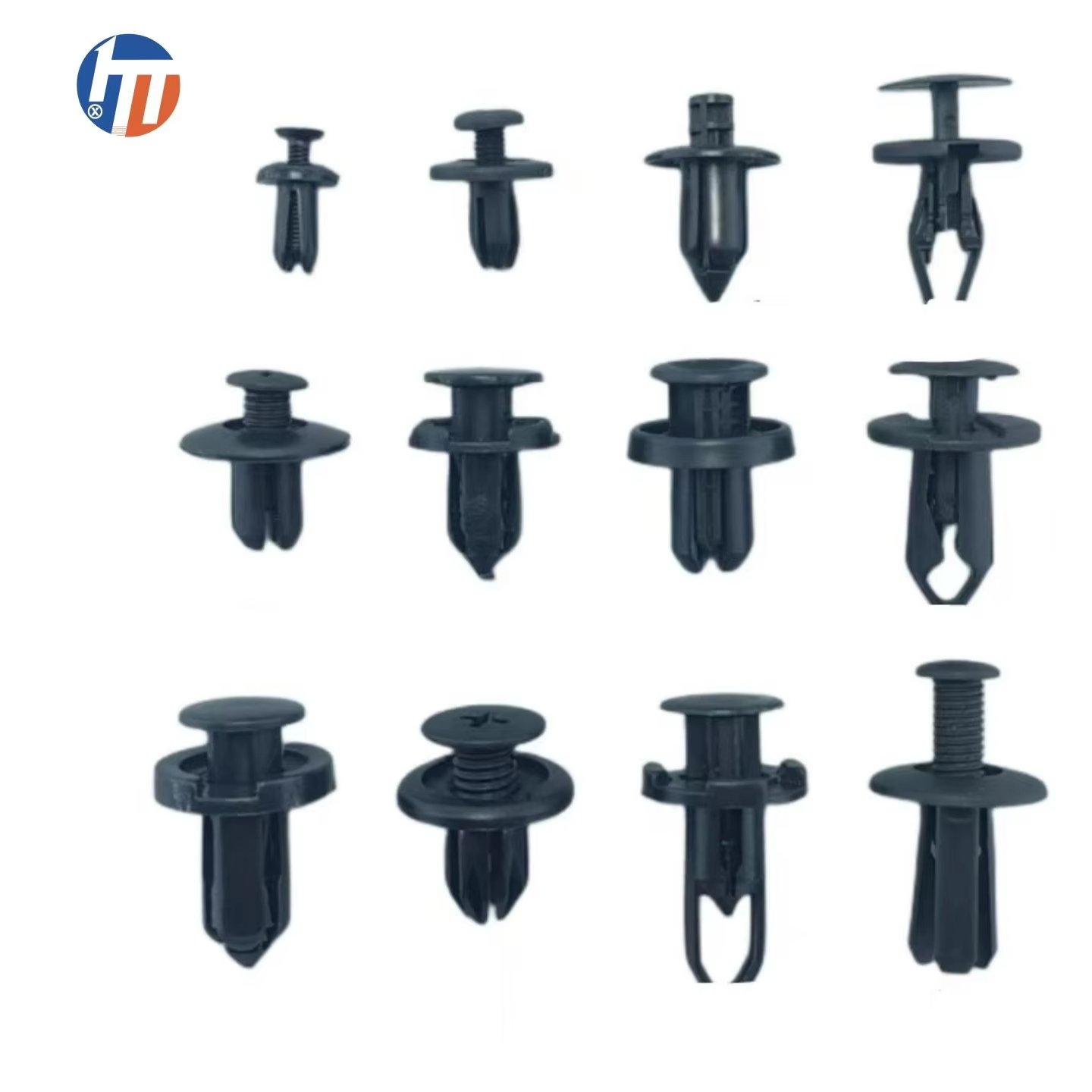 Hot Sale 100pcs Auto Bumper Fastener 8mm Hole Rivet Retainer Push Engine Cover Car Door Trim Panel Clip Fasteners