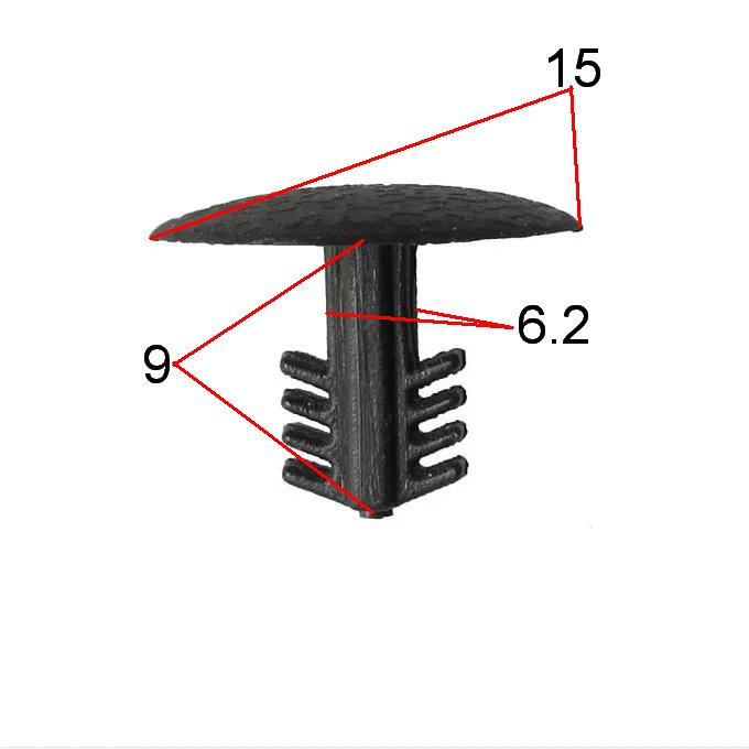 YT4620 Car Body Rivet Fasteners Auto Fastener Auto Plastic Rivets Trim Panel Fender Liner Fasteners Clips Car Accessories