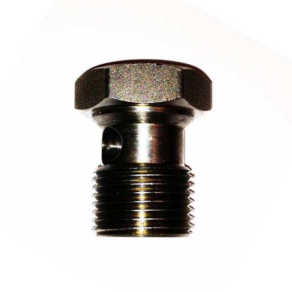 Male threaded hydraulic carbon steel hollow bolts for oiling diesel engines for auto parts