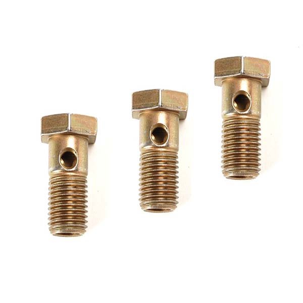 Male threaded hydraulic carbon steel hollow bolts for oiling diesel engines for auto parts