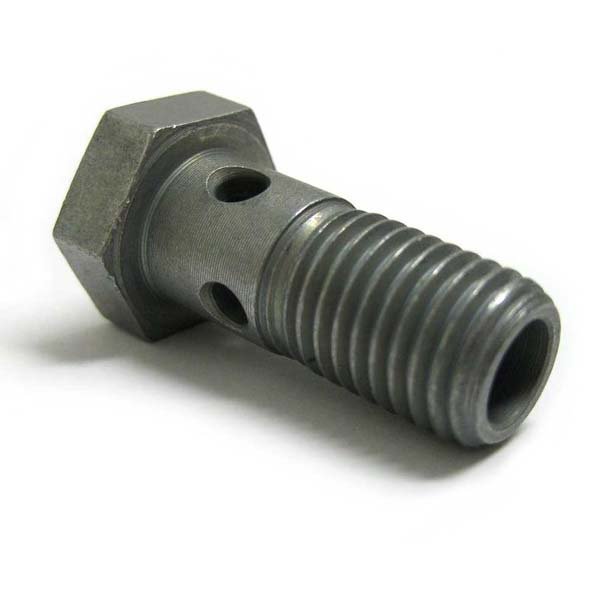 Male threaded hydraulic carbon steel hollow bolts for oiling diesel engines for auto parts