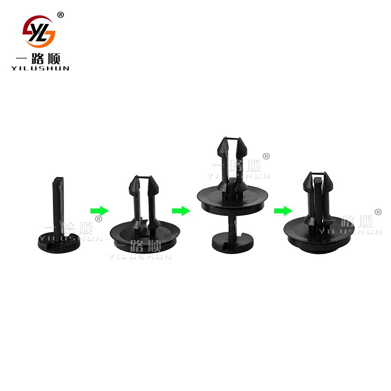 B24 plastic bumper repair kit auto clips and plastic rivets rivets black 10mm 15733970