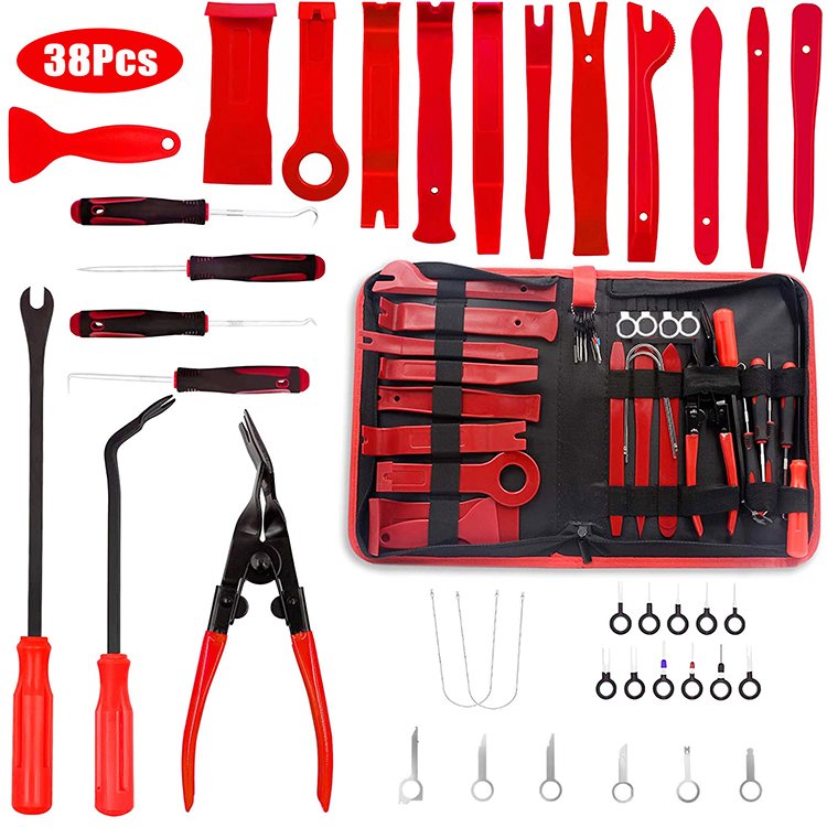 38PCS Auto Radio Door Trim Pry Clip Removal Set Car Upholstery Installer Repair Kit Car Tool Box Set