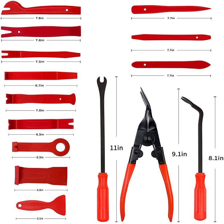 38PCS Auto Radio Door Trim Pry Clip Removal Set Car Upholstery Installer Repair Kit Car Tool Box Set