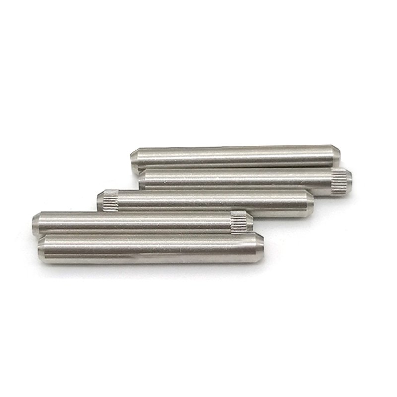Wholesale Precision 8.8 Grade Zinc Blue and White stainless steel aluminum Knurled Shaft with Spur Pin