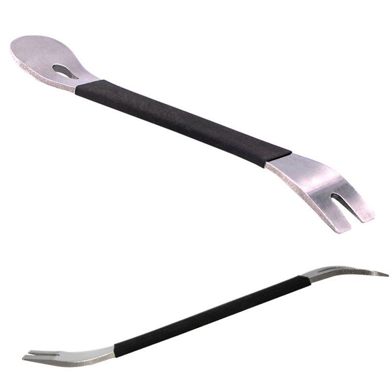 Stainless Steel Trim Removal Tool Car Trim Puller Pry Bar Dual Ends Pry Tools for Door Panel Audio Terminal Fastener Remover